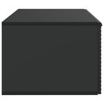 vidaXL Meuble TV mural Noir 59 5 x 41 x 30 cm Bois d'ingénierie