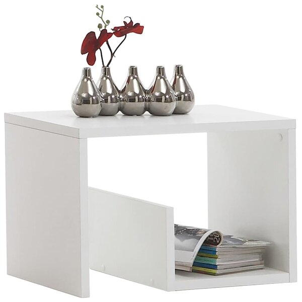 Fmd table basse 2-en-1 59 1x35 8x37 8 cm blanc