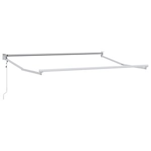 vidaXL Cadre de store rétractable électrique Blanc 3 x 2 m Aluminium