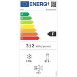 BEKO RCNA366K34SN Réfrigérateur congélateur bas - 324 L (215+109) - Froid ventilé - NeoFrost - Gris acier