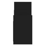 vidaXL Armoire latérale Noir 60x26x60 cm Aggloméré