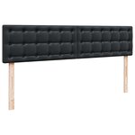 VidaXL Cadre de lit ottoman avec matelas noir 200x200 cm similicuir