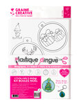 Kit Plastique Dingue 6 Porte-clés Boules de Noel