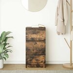 vidaXL Buffet chêne fumé 37 5x35x76 cm bois d'ingénierie