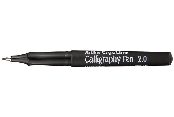Marqueur 'Calligraphy Pen' pointe 2 mm noir ARTLINE