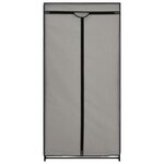 vidaXL 2 Pièces Garde-robes Gris 75x50x160 cm