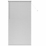 vidaXL Store de Fenêtre avec des rideaux Manuel Argent Aluminium