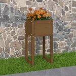 vidaXL Jardinière Marron miel 40x40x81 cm Bois massif de pin