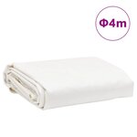 vidaXL Bâche blanc Ø 4 m 650 g/m²