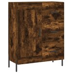 vidaXL Buffet chêne fumé 69 5x34x90 cm bois d'ingénierie