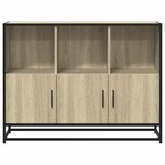 vidaXL Buffet chêne sonoma 100x35x76 cm bois d'ingénierie