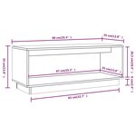 vidaXL Meuble TV 90x35x35 cm Bois de pin massif