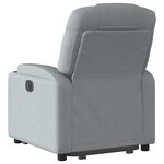 vidaXL Fauteuil inclinable Gris clair Tissu