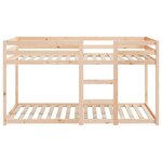 vidaXL Lit superposé 90x200 cm Bois de pin massif