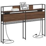 vidaXL Tête de lit de rangement Chêne marron 160 cm Bois d'ingénierie