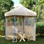 vidaXL Tente de fête Beige 200 x 200 x 306 cm Tissu Oxford