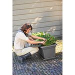 ELHO Jardiniere Green Basics 80 - Vivre noir - Extérieur - XXL - L 39 x W 78 x H 34,2 cm