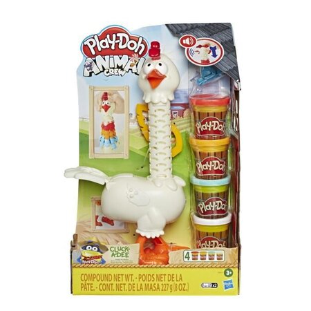 Play-doh animal crew  pâte a modeler  plumes en folie