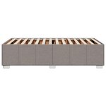 vidaXL Cadre de lit sans matelas taupe 100x200 cm tissu