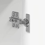 vidaXL Ensemble d'armoire de salle de bain TULUM Blanc brillant