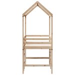 vidaXL Lit superposé et échelle et toit 90x200 cm bois de pin massif