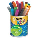 Pot 18 feutres KIDS VISACOLOR XL ECOlutions Pte large Bloquée 18 Couleurs BIC