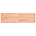vidaXL Dessus de table marron clair bois chêne massif traité