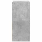 vidaXL Table de chevet avec tiroir 2 Pièces Gris béton 35 x 32 x 68 5 cm
