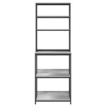 vidaXL Étagère de cuisine Gris Sonoma 60 x 40 x 168 cm
