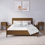 vidaXL Tables de chevet 2 Pièces Marron miel 79 5x38x65 5 cm Pin solide