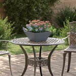 vidaXL Vase en Plastique Anthracite Plastique 35 x 35 x 15 cm Durable