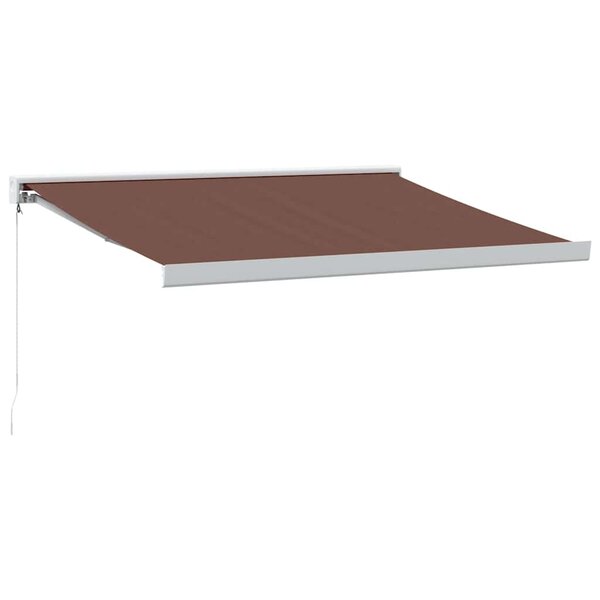 vidaXL Auvent manuel rétractable marron 350x250 cm