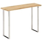 vidaXL Table console à live edge 105x33x76 cm bois de manguier massif