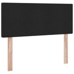 vidaXL Lit avec rangement et matelas avec matelas Noir 120 x 200 cm