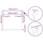 vidaXL Store enrouleur occultant largeur du tissu 126 6 cm polyester