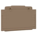 vidaXL Coussin de tête de lit cappuccino 80 cm similicuir
