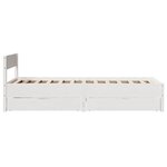 vidaXL Cadre de lit sans matelas blanc 90x200 cm bois de pin massif