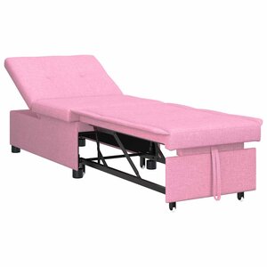 vidaXL Canapé-lit escamotable Rose 194 x 50 x 82 cm Contreplaqué