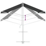 vidaXL Auvent autoportant 4 × 3 m Polyester Anthracite