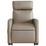 vidaXL Fauteuil inclinable Cappuccino Similicuir