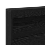 vidaXL Tête de lit de rangement Chêne noir 200 cm Bois d'ingénierie