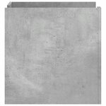 vidaXL Table de chevet gris béton 45x50x50 cm bois d'ingénierie