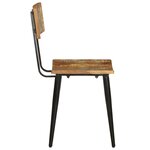 vidaXL Chaises à manger lot de 2 bois de récupération solide