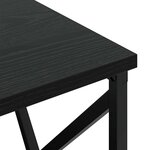 vidaXL Table de nuit avec station de chargement avec tiroir Chêne noir