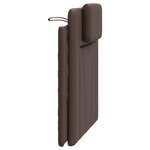 vidaXL Coussin de tête de lit Viana marron 80 cm similicuir