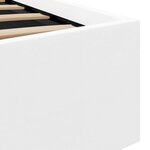 vidaXL Cadre de lit à rangement hydraulique sans matelas avec LED