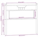 vidaXL Tête de lit chêne marron 100 cm bois d'ingénierie et acier