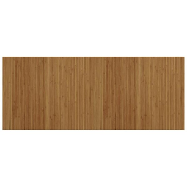 vidaXL Tapis rectangulaire marron 80x200 cm bambou