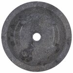 vidaXL Lavabo Gris Ø40x12 cm Marbre