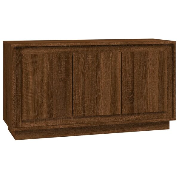 vidaXL Buffet chêne marron 102x35x55 cm bois d'ingénierie